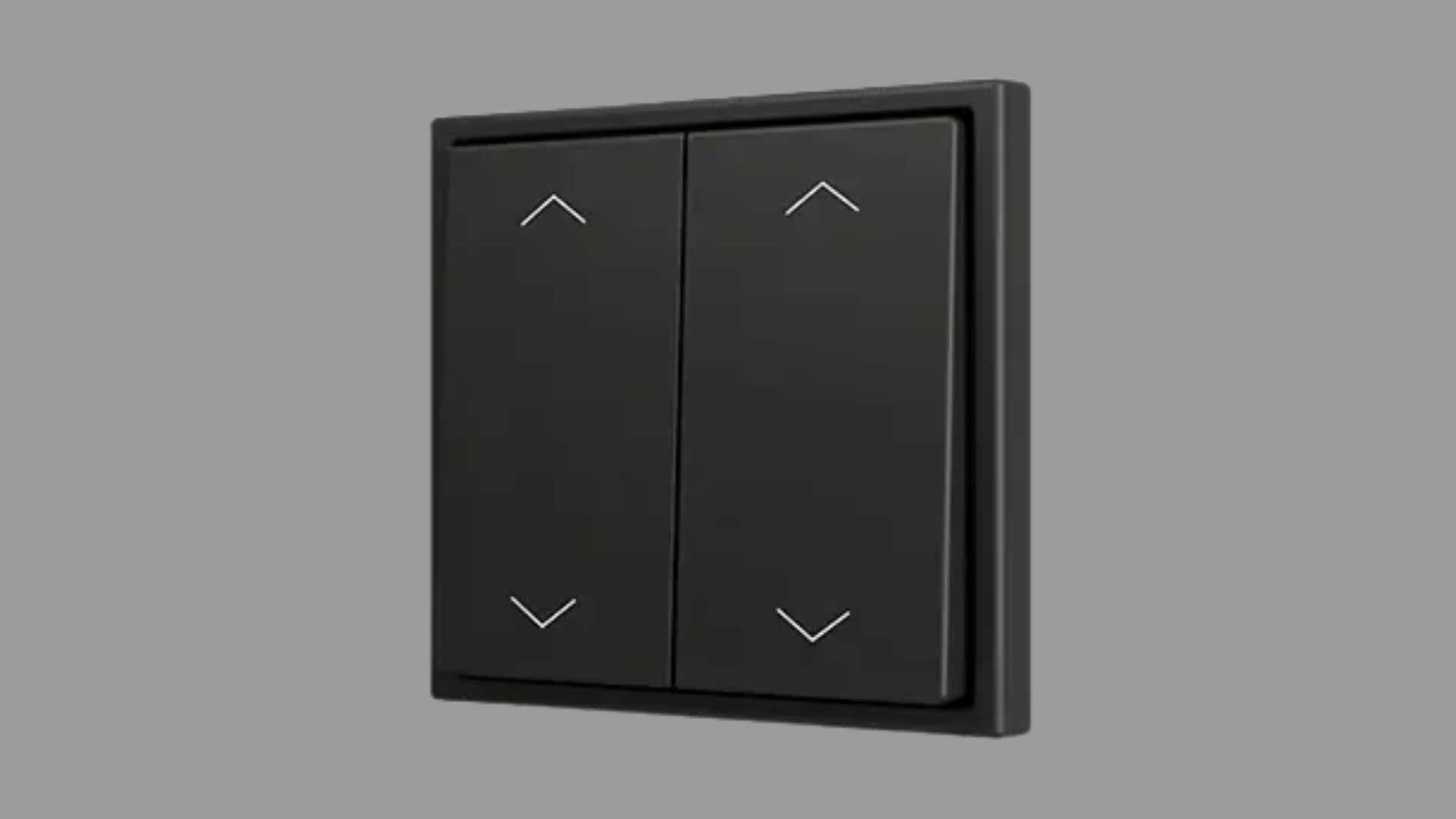 Pulsante domotico KNX Zennio serie Soft formato 70x70 con design tradizionale, termostato, sonda di temperatura interna e supporto KNX Secure.