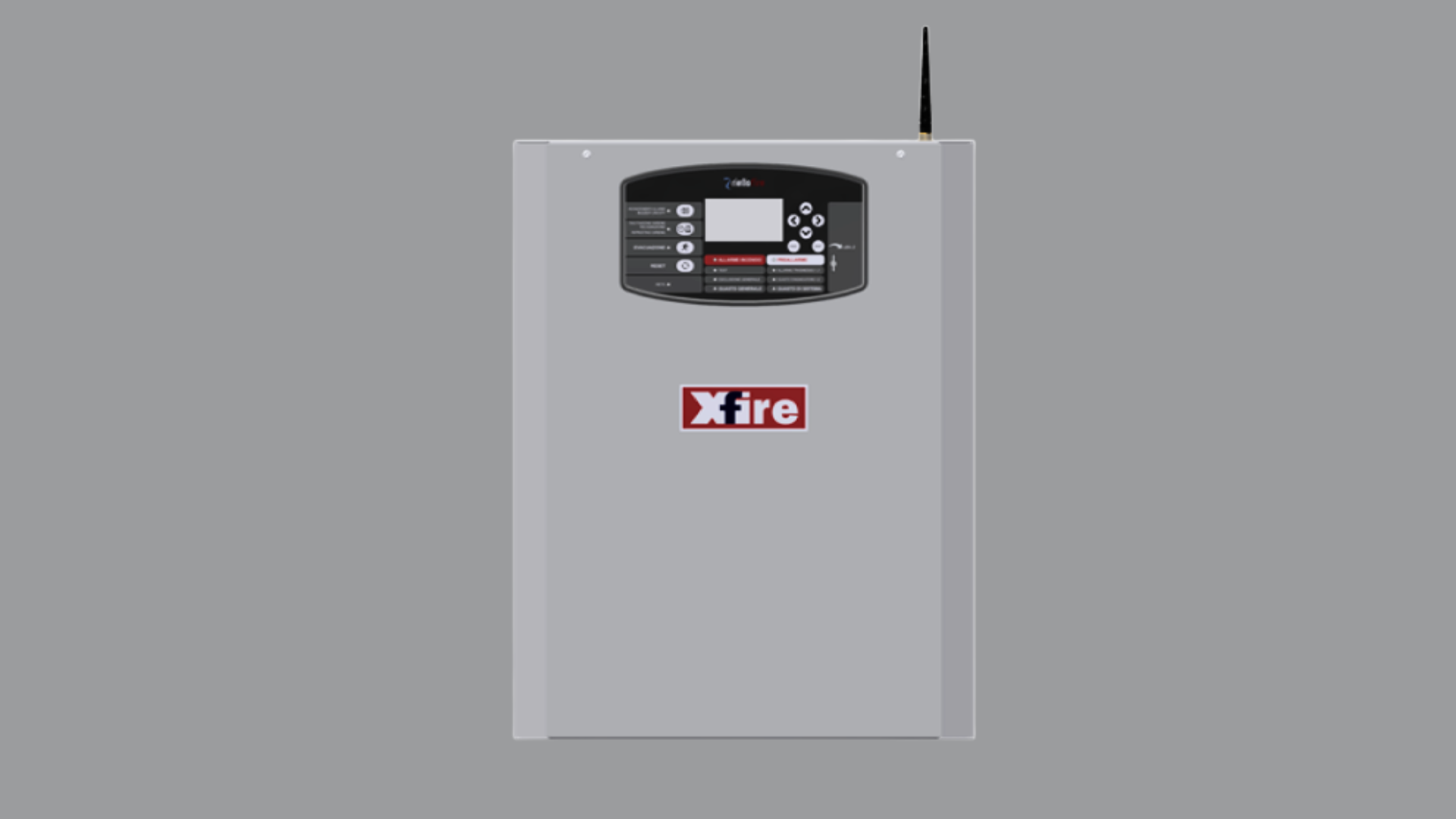 Centrale analogica indirizzata antincendio Riello Fire XFIRE da 1 a 2 loop per la gestione di dispositivi certificati EN54 in impianti di sicurezza complessi.