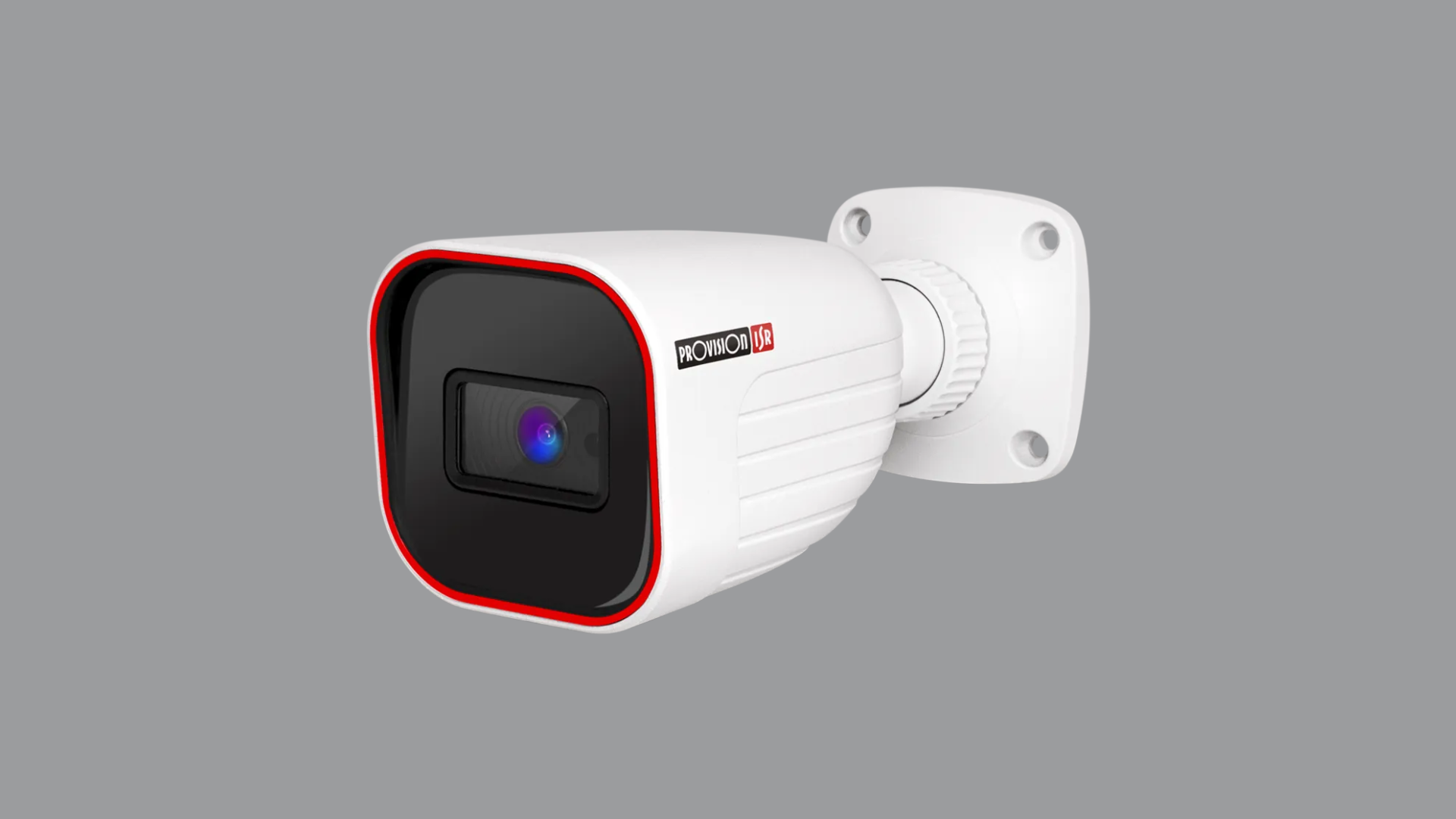 Telecamera di videosorveglianza IP Bullet Provision-ISR I2-320AB-28 con risoluzione 2 Megapixel, ottica fissa da 2.8mm, visione notturna IR e analisi video avanzata DDA per rilevamento persone e veicoli.