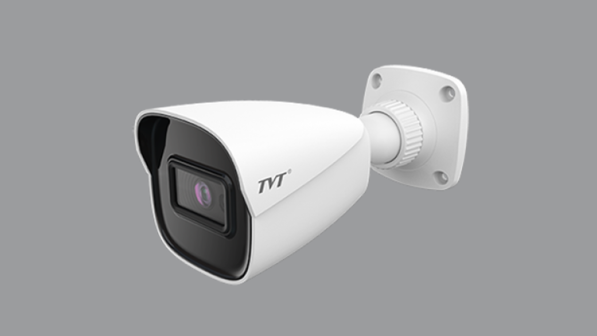 Telecamera di videosorveglianza analogica Bullet TVT TD-7421AS4-D/AU/AW2 con risoluzione Full HD 2MP, tecnologia 4-in-1, ottica fissa, audio su cavo coassiale e illuminatore IR.