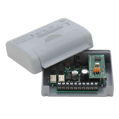 Ricevente mini bicanale Cardin a 433MHz 12/24 VAC-DC