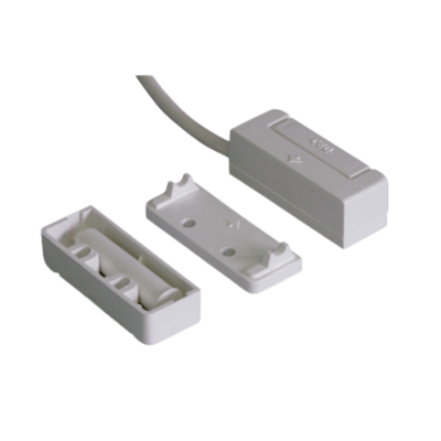 Contatto magnetico bianco da incasso o a vista, grado 2 classe III, modello 410-TF
