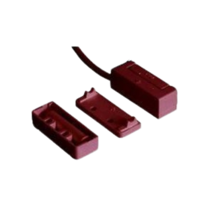 Contatto magnetico marrone da incasso o a vista, modello 410-TF-M