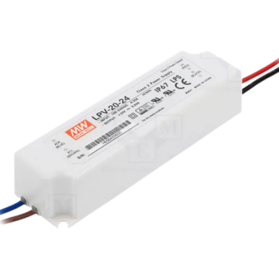 Alimentatore Driver Mean Well LPV AC/DC 20W 24VDC