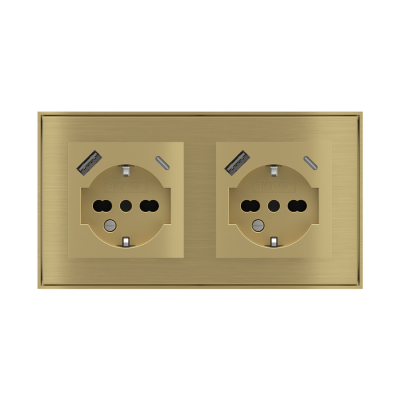 Presa elettrica standard italiano con porta USB serie FF Ekinex