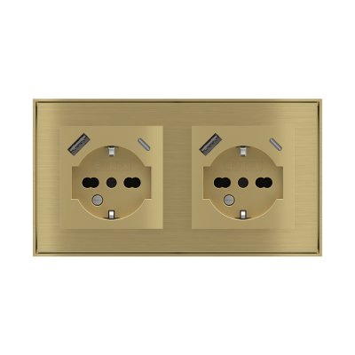 Presa elettrica standard italiano con presa USB integrata, Serie 71 Ekinex