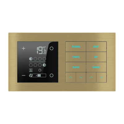 Termostato ambiente Ekinex serie 20venti per controllo temperatura e domotica